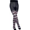FALKE Mixed Stripe, Collant Unisex - Bambini, Cotone, Blu (Marine 6120), 80-92 pacco da 1