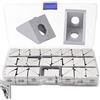 WZYTEU 46 Angolari Alluminio, Staffe Angolari per Profilo in Alluminio 20x20, con Scatola Portaoggetti (20 × 20 × 17 mm)