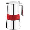 BRA Elegance | Caffettiera italiana 4 Tazze, Acciaio Inox