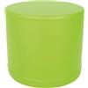 insGraF Pouff Tondo Cm. 50x45 H Verde Lime Per Ambienti Scolastici Innovativi