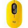 Logitech Mouse Logitech Pop Wireless a Rf Bluetooth Nero/Giallo [910-006546]