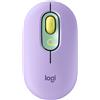 Logitech Mouse Logitech Pop Wireless a Rf Bluetooth Viola/Giallo [910-006547]