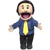 Silly Puppets, Burattino George, Peach Dad/Uomo d'affari, Marionetta a mano da 14 pollici, Arancione, Poliestere, 3 anni in su