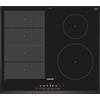 SIEMENS EX651FEC1E Piano cottura da incasso a induzione, nero, flexInduction, 4 zone, 60 cm