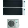 Daikin CONDIZIONATORE DAIKIN STYLISH TOTAL BLACK WI-FI DUAL SPLIT 15000+15000 BTU INVERTER GAS R-32 2MXM68A A+++