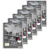 Stylex 40033-P6 - Quaderno universitario Duo con rilegatura a spirale, DIN A5, 50 fogli a quadretti e 30 a righe, 6 pezzi