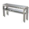 Ristotecno Ripiano d'appoggio per tavolo DOPPIO - H. cm. 70 - Dim.cm. 200x35x70H. - AISI 430