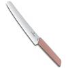 Victorinox Swiss Modern, coltello professionale per pane e pasticceria, lama extra-affilata, bordo seghettato, 22 cm, acciaio inossidabile, rosa albicocca