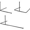 Sealskin Easy Roll, Set con binario per tenda doccia, 90x90x90 cm, Nero