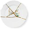 Seletti Kintsugi Piatto piano in porcellana e oro 24 carati mod. 2