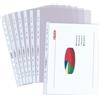 Herlitz - Cartelline trasparenti formato A4, con fori laterali, per raccoglitore, confezione da 50 pezzi