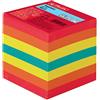 Herlitz Blocco note, sfoderato, con copertura, 900 fogli 9 x 9 cm, confezione da 1, bianco 700 Blatt Farbig
