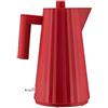 Alessi Plissé MDL06 R - Bollitore Elettrico di Design, in Resina Termoplastica, Presa Europea 2400W, 170cl, Rosso