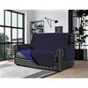 BANZAII TEXTILE INNOVATOR ONLINE Banzaii Copridivano 3 Posti Antimacchia, Salvadivano Trapuntato Bicolore Blu/Azzurro per Seduta da 170 a 195 cm