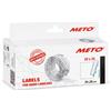 Meto Etichette per prezzatrici (29x28 mm, 3 linee, 3500 pezzi, bianco, multifunzionale permanente e congelato, per Meto, Contact, Sato, Avery, Tovel, Samark ecc.)