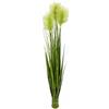 Flair Flower Piume, Pampa Piuma, Decorazione in Piedi, Piante Decorativa, Artificiale, Ornamentale, Composizione Erba, canne, Verde, 120x18x18cm
