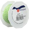 Präsent - Nastro in taffetà, Motivo a Quadretti, Spessore: 10 mm, Lunghezza: 20 m, Colore Bianco e Verde Lime