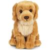 Keycraft Living Nature Peluche animale di pezza Golden Retriever | Animale cane soffice e tenero | Regalo di peluche per bambini | Bambola di pezza per ragazzi e ragazze | Peluche ecologici Naturli | 20cm