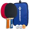 Schildkröt Donic-Schildkröt Set da Ping Pong Hobby per 2 Giocatori, 2 Racchette, 3 Palline, in una Borsa Transportabile, 788602