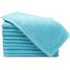 ZOLLNER 10 asciugamani per ospiti - piccole lavette morbide in 30x50 cm - lavabili a 60°C - cotone - blu - qualità alberghiera - certificat - Oeko Tex®