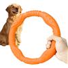LaRoo Anello fitness per cani frisbee, indistruttibile galleggiante per cani, giocattolo estivo per cani di taglia media e piccola (grandi 30 cm, arancione)