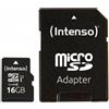 Intenso 16GB Scheda MicroSDHC Intenso Intenso UHS-I U1 Class 10 con adatatore [3424470]