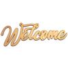 Scritta in Legno Welcome