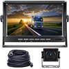 Hodozzy Kit Telecamera Retromarcia per Auto con 7 Pollici Monitor LCD e Telecamere per Posteriore Visione Notturna Impermeabile IP 69, per camper, camion, rimorchi, bus, furgoni, 12 V-24 V