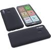 foto-kontor Custodia Compatibile con cellulari Brondi Amico Smartphone XL Nero Cover in Gomma TPU di Colore Nero