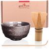 Set per macha Giapponese con Due Ciotole Goodwei in Ceramica 