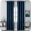 GIRASOLE HOME Coppia Tende Blu Oscuranti Termiche Morbide Tinta Unita Tenda Isolante per Soggiorno Camera e Interni 2 Pannelli con Occhielli 140x290cm