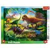 Trefl-Dinosauri 25 Pezzi, per Bambini dai 4 anni Puzzle, Colore, Rahmenpuzzle mit Unterlage