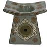 DONREGALOWEB Essenziatore in Ceramica Acquamarina Stile Tempio Giapponese 10,5 x 12,5 cm, 12.5x10.5 cm