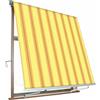 VERDELOOK - Tenda da sole Milos a caduta avvolgibile con braccetti colore beige e ocra - h2,45x3 metri