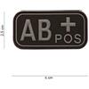 V-STORM PATCH GRUPPO SANGUIGNO AB POSITIVO IN GOMMA CON VELCRO