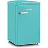 Ⓜ️🔵🔵🔵👌 SEVERIN RKS 8834 - Mini frigo in stile retrò colore TIFFANY, maniglie in metallo cromato, ESTREMAMENTE SILENZIOSO, classe D