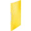 Leitz Portalistino, Formato A4, 20 tasche trasparenti, Capacità 40 fogli, Giallo, Gamma WOW, 46310016