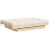 Karup Letto in legno + cassetti opzionali - Kanso Double Bed Naturale Karup Design (Misura 162x200 (per materasso 160x200))
