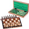 SQUARE GAME Square - Scacchi in Legno MAGNETICO Classic - 26 x 26 cm - Scacchiera & Pezzi degli Scacchi - Scacchi da viaggio