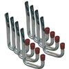 VASALAT VAS148 VAS123 - Gancio da parete a forma di U, 120 x 80 mm, 8 pezzi, colore: Argento