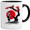 Tee Kiki Red Sun Zoro - tazza tazze da caffè Mug regalo Son Ruffy Luffy Zoro Saitama One Dragon Master Goku Ball Vegeta Zoro Piece Db, Farbe2:Bianco