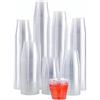 KAHEIGN 300Pz Bicchierini da Colpo in Plastica, 30ml Tazze Da Dessert Rotonde Tazza Trasparente Per Antipasto Semifreddo Bicchieri Da Portata Riutilizzabili Per Mousse Budino Whisky Jello (4,3 x 4cm)