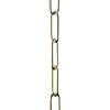 ElekTek Catena a maglie per lampada, accessori di illuminazione a sospensione e lampadari. Maglia di medie dimensioni 38 mm x 15 mm - confezione da 2 m Ottone