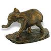 lachineuse Elefante Bambino Bronzo - Simbolo di Fortuna