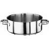 PADERNO WORLD CUISINE Casseruola bassa 2 maniglie cm 16 Serie 1000 inox h cm 6,5 Lt 1,3