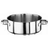 PADERNO WORLD CUISINE Casseruola bassa 2 maniglie cm 18 Serie 1000 inox h cm 7 Lt 1,8