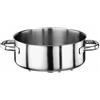 PADERNO WORLD CUISINE Casseruola bassa 2 maniglie cm 45 Serie 1000 inox h cm 15,5 Lt 24,6