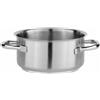 PADERNO WORLD CUISINE Casseruola mezza alta 2 manici cm 20 Serie 1000 inox h cm 10 Lt 3,1