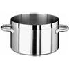PADERNO WORLD CUISINE Casseruola alta 2 maniglie cm 50 Serie 1100 inox h cm 32 Lt 63