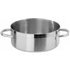 PADERNO WORLD CUISINE Casseruola bassa 2 maniglie cm 28 Serie 1100 inox h cm 11 Lt 6,7